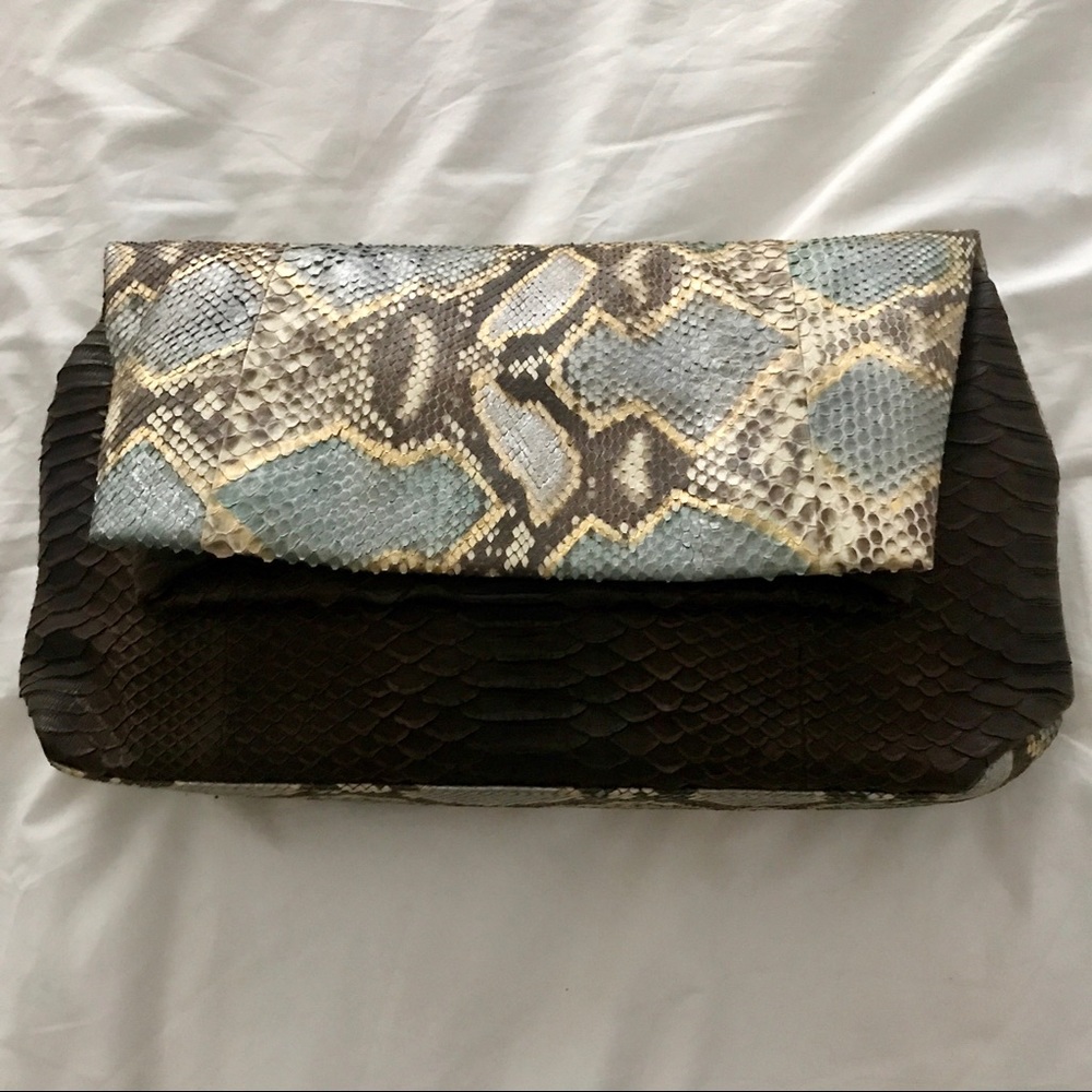 NWOT 🐍Genuine Snakeskin Clutch🐍